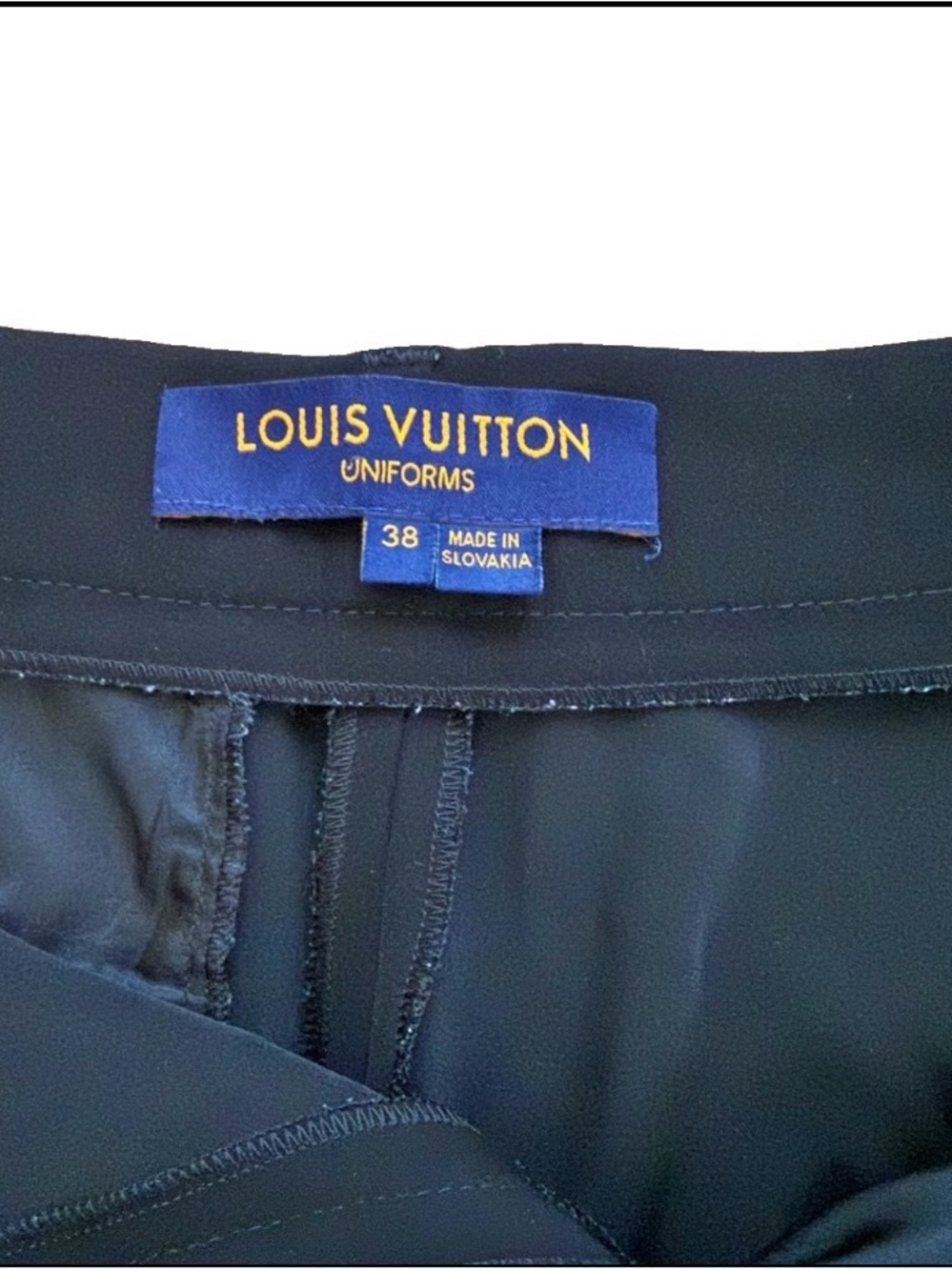 Louis Vuitton Uniforms Pants Black Trousers Size 38 (Waist 29 Inseam 31)